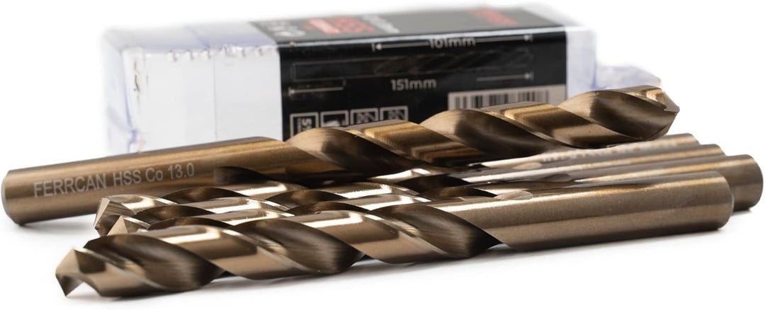 Ferrcan HSS Metallbohrer DIN338 M35 kobalt 7-13 mm (5er Pack) 13mm, 13mm