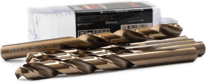 Ferrcan HSS Metallbohrer DIN338 M35 kobalt 7-13 mm (5er Pack) 13mm, 13mm