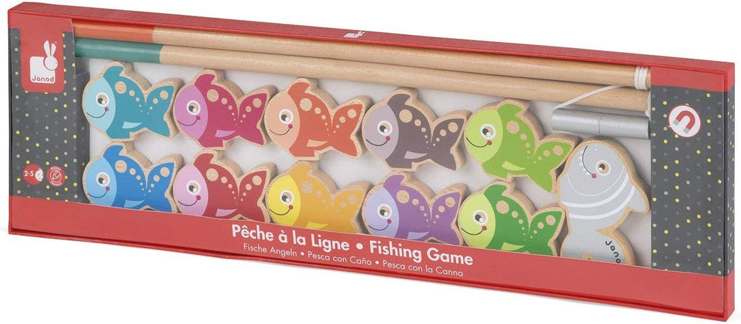 Janod - From 2 years old - Wooden Angling - Magnetic Toy - Alone or with Several - Skill Games - Man