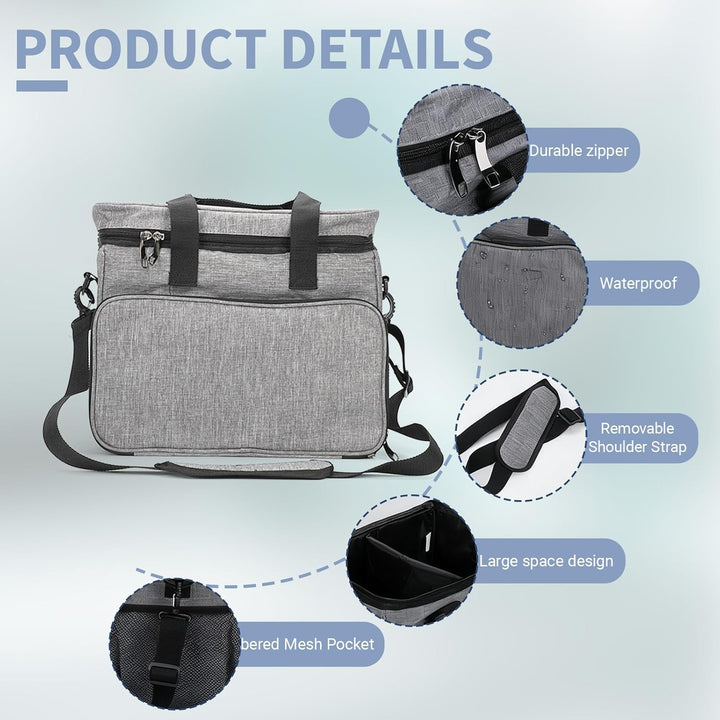 Hunde Reisetasche Grosse Hundetasche – hundereisetasche mit 2 Futterbehältern und 2 faltbaren Hunden