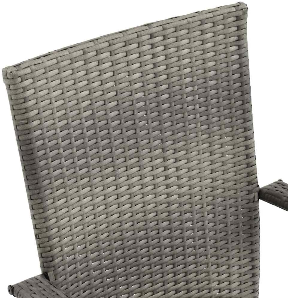 vidaXL 6X Gartenstuhl Stapelbar Gartensessel Stapelstuhl Essstuhl Stapelsessel Stuhl Sessel Stühle G