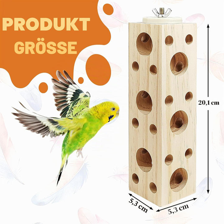 Kauspielzeug aus natürlichem Holz, für Sittiche, Vogelkäfig-Zubehör für Hamster, Nymphensittiche, Si