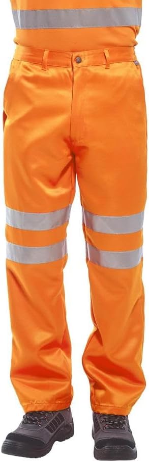 Portwest Warnschutz-Hose aus Polyester-Baumwolle RIS, Grösse: S, Farbe: Orange, RT45ORRS S Orange, S