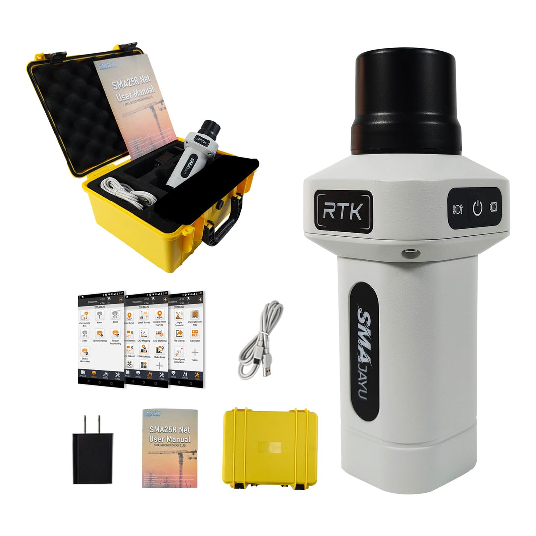 SMA25R Net GNSS RTK Survey System, Handheld High Precision Positioning Receiver with Software, CORS