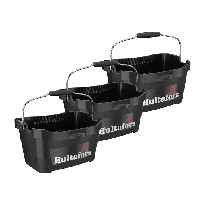 Werkzeugeimer 3er Pack 15 Liter I Hultafors I Hält bis zu 100kg I Ergonomisch geformter ultrastabile