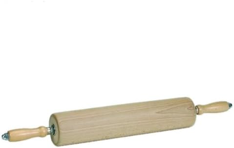 Rollholz Nudelholz Teigroller ø 90 mm Walzenlänge 45 cm Gesamtlänge 73 cm mit Edelstahlkugellager