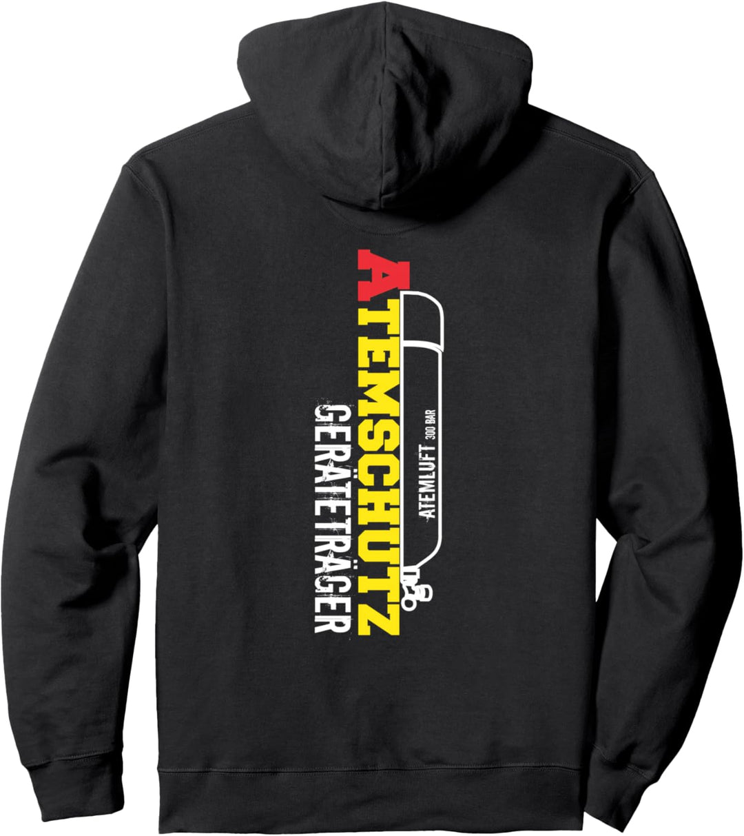 Feuerwehr - Atemschutzgeräteträger Rückseitendruck Pullover Hoodie