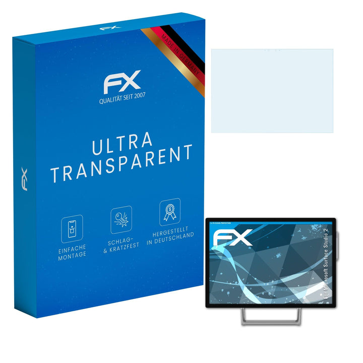 atFoliX Schutzfolie kompatibel mit Microsoft Surface Studio 2 Folie, ultraklare FX Displayschutzfoli