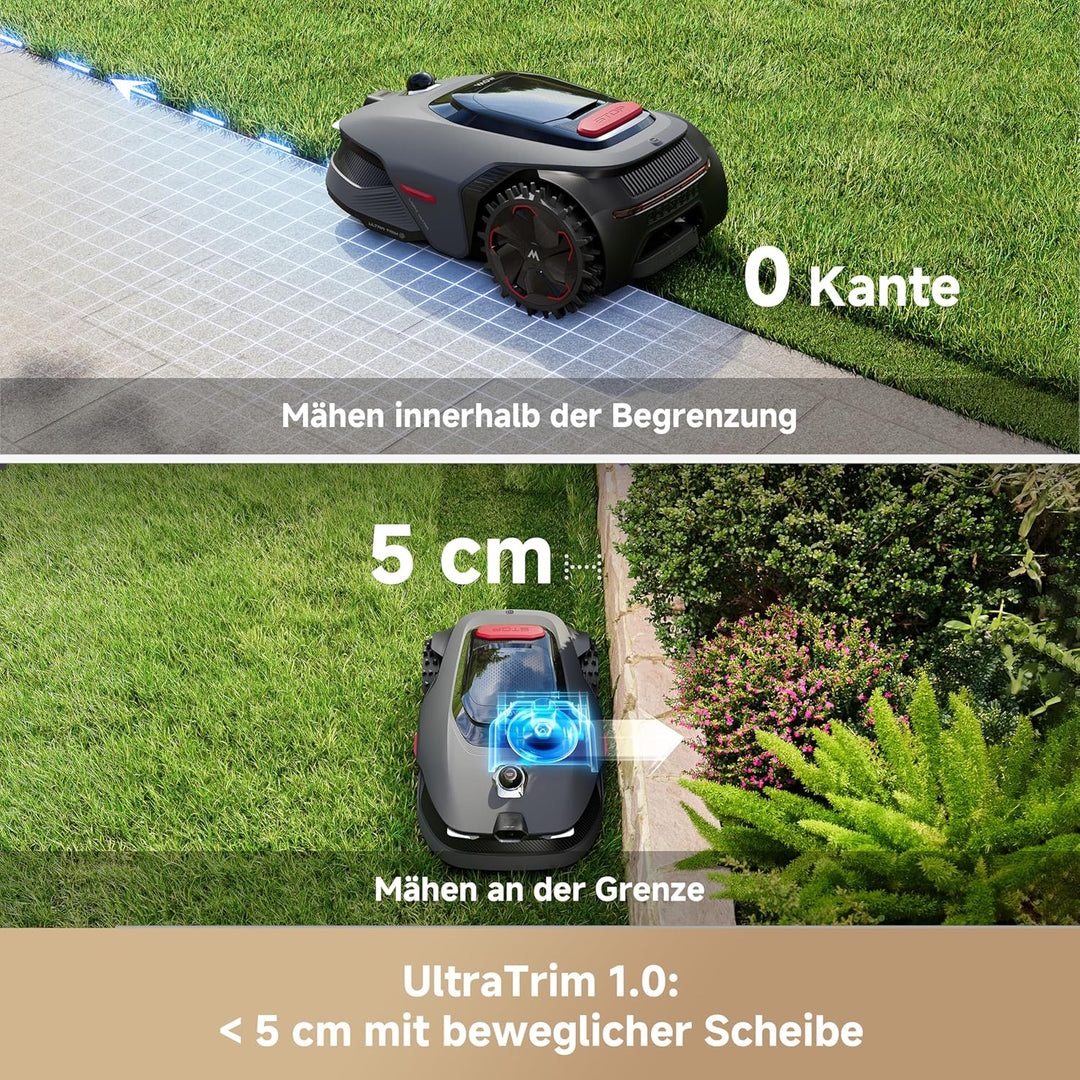 MOVA LiDAX Ultra 800 Mähroboter ohne Begrenzungskabel, Empf. 800 m², ohne RTK & automatische Kartene