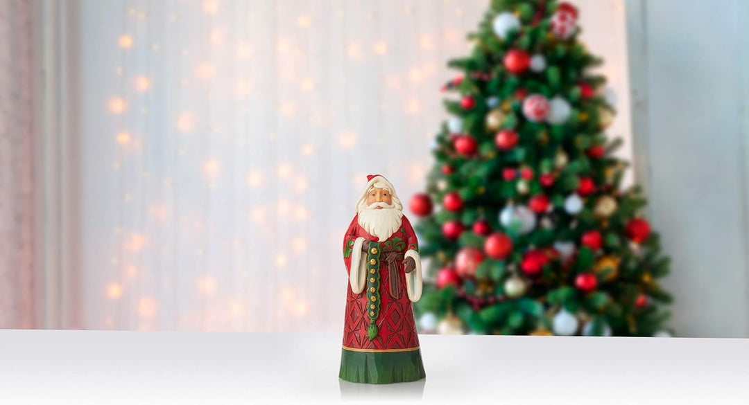 Heartwood Creek by Jim Shore Santa with Bells Figurine, 6006638, Multicolour, one Size