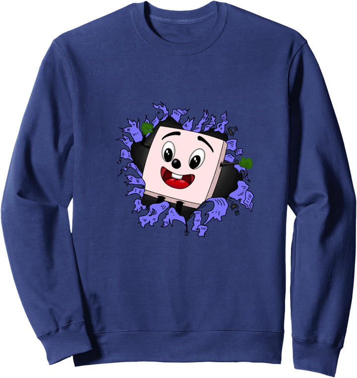 Gesicht der Pizza Sweatshirt