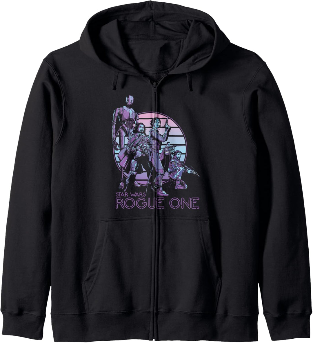 Star Wars Rogue One Neon Sign Rebel Group Kapuzenjacke