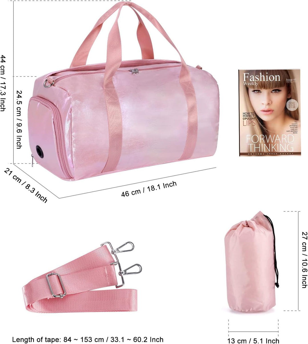 HAWEE Reisetasche Gross Herren Sporttasche Weekender Damen Faltbare Gym Bag mit Schuhfach & Nassfach