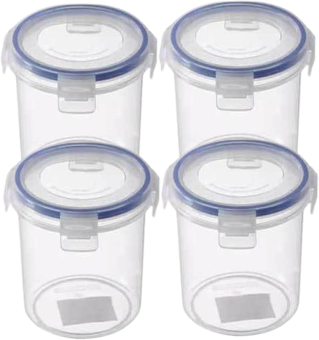 Übernachtung Hafer Jar 4PCS Plastikbehälter mit Deckel 16 Unzen Joghurtbecher über Nacht Hafer Behäl