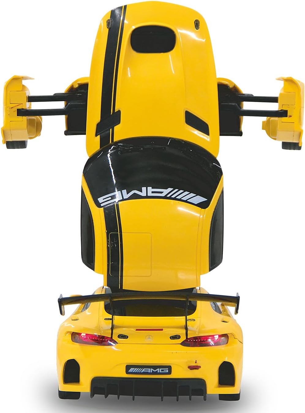 JAMARA 410029 - Mercedes AMG GT3 1:14 transformable 2,4GHz gelb - RC Transformation zum Roboter auf