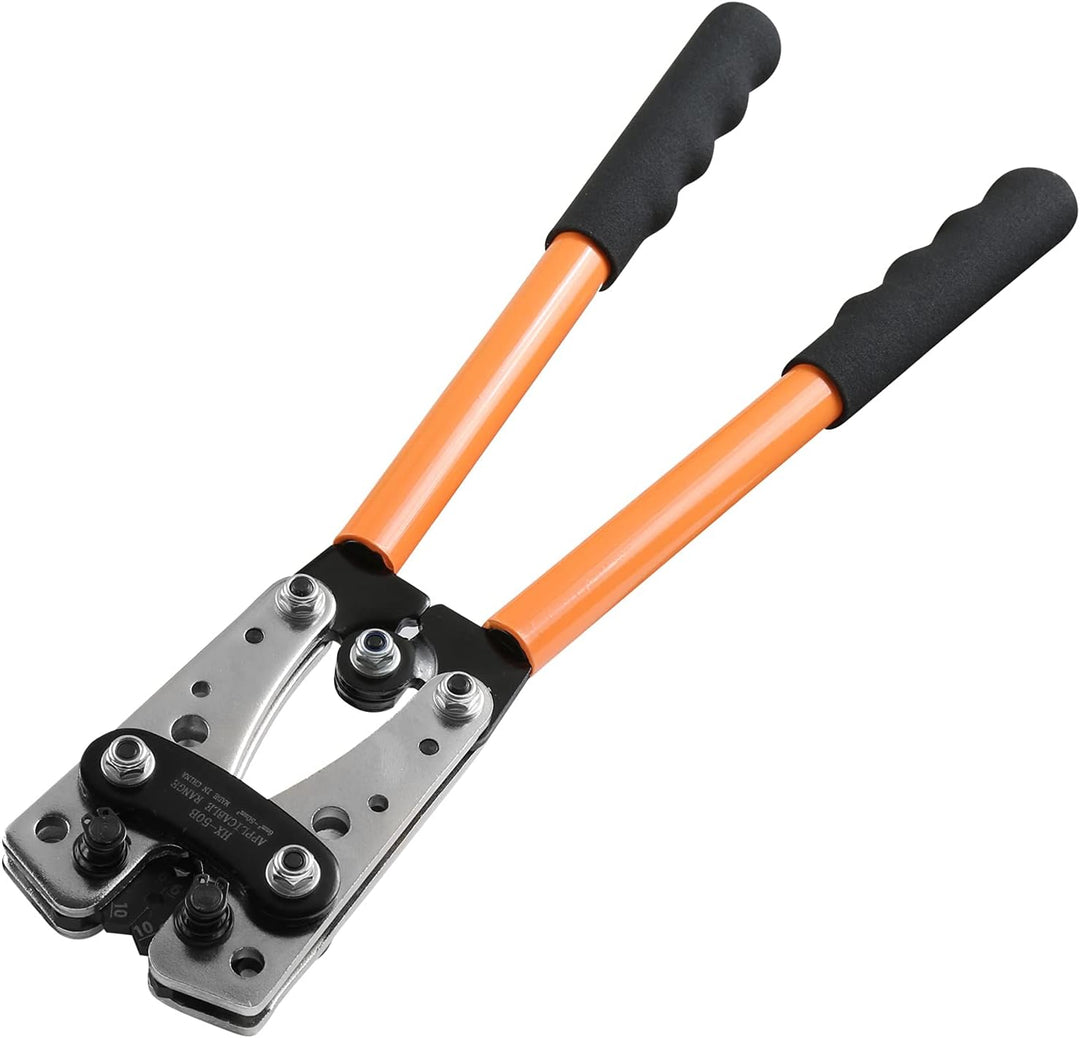 Brileine Batteriekabel-Crimpzange von AWG 8-1/0, Batteriekabelschuh-Crimpzange für schwere Kabelschu