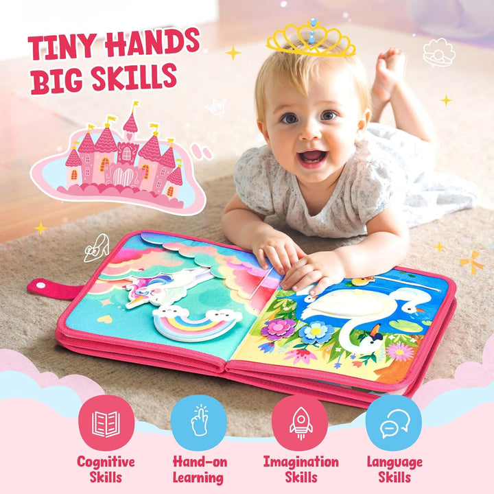JoyCat Busy Board Montessori Spielzeug ab 1 Jahr, Motorikspielzeug Sensorik Spielzeug für Kleinkinde