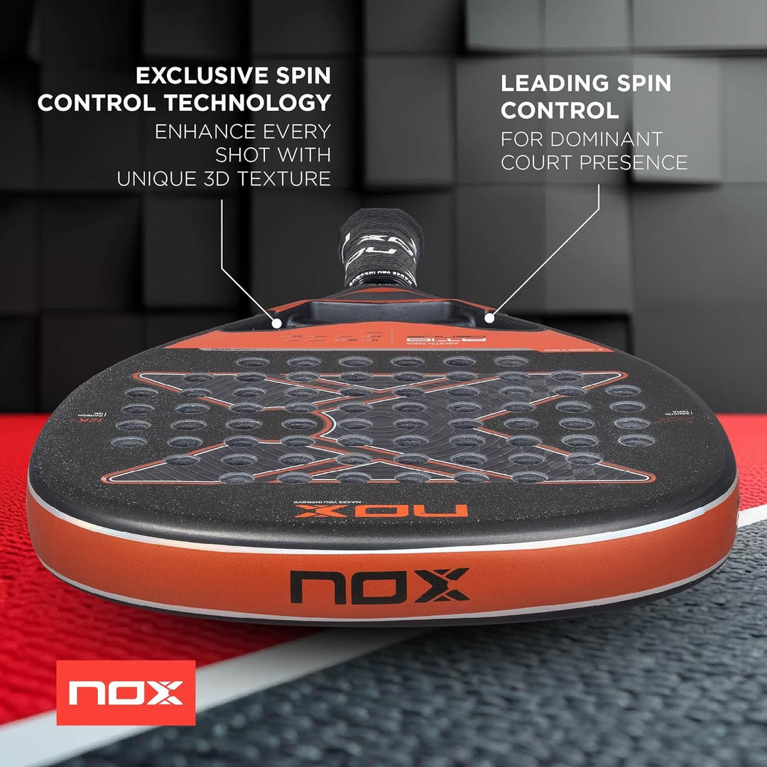 Nox At10 Genius Attack 12k by Agustin Tapia Padel Racket 360-375 gr