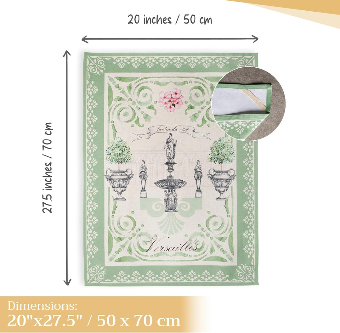 Maison d' Hermine Jardin Du Roy 100% Baumwolle Set von 2 Multi-Purpose Küchenhandtuch | Bar Handtüch