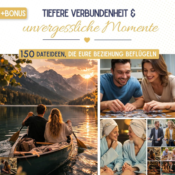Herzmomente - Das Deep Talk Spiel für Paare ab 18 I 240 Fragen - 120 Deep Talk & 120 spannende Commu