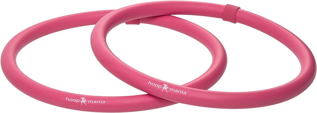 HOOPOMANIA Arm Hoop [2-teilig] Arm Hula Hoop zum Winkearme trainieren mit Schaumstoff Pink, Pink
