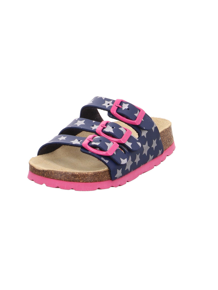 Superfit Mädchen Fussbettpantoffel Pantoffeln 24 EU Blau Hellblau 8400, 24 EU Blau Hellblau 8400