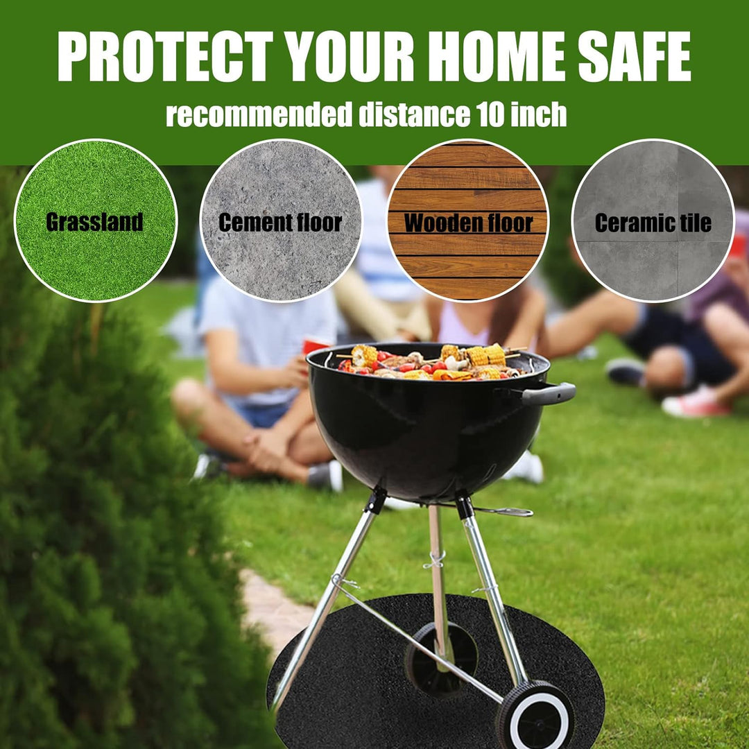 Feuerschale Matte Feuerstelle Matte, 24 Zoll Unter Grill Feuerfeste Unterlage, Hitzebeständige Schut