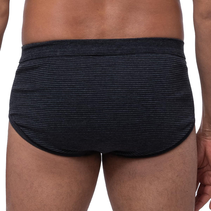 Ammann 3er Pack Jeans - Herren Sport Slip - Unterhose Feinripp mit Eingriff und weichem Komfortbund