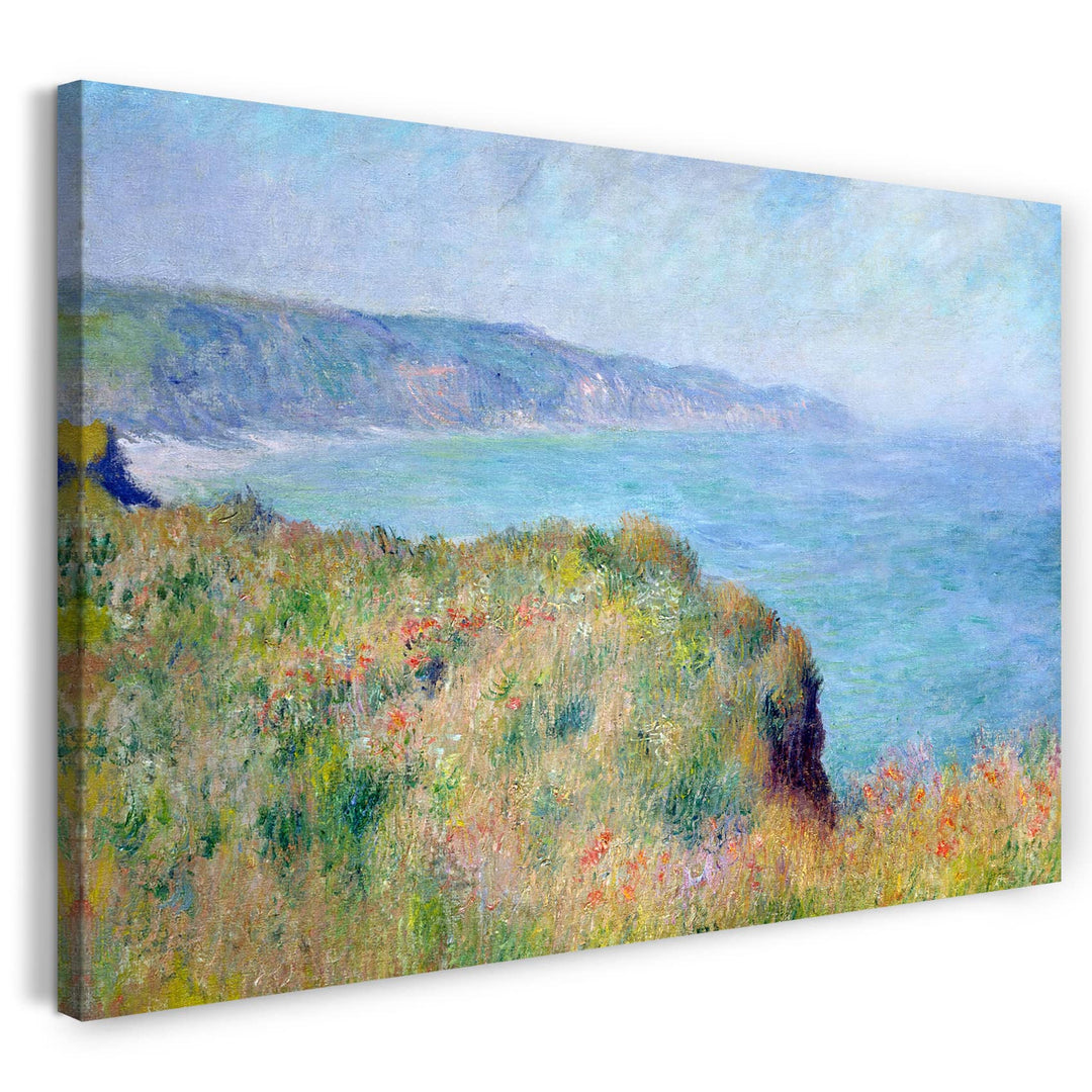 Printed Paintings Leinwand (80x60cm): Claude Monet - Klippe bei Pourville 80x60 cm, 80x60 cm