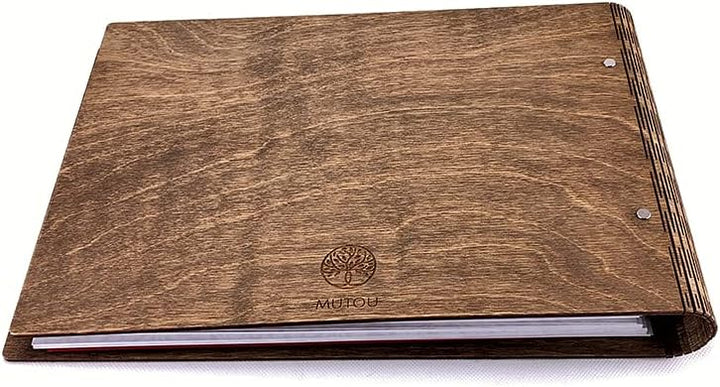Fotoalbum Gästebuch aus Massive-Birke - 100 Seiten zum einkleben - XXL Jumbo - Hochzeit Geschenk Geb