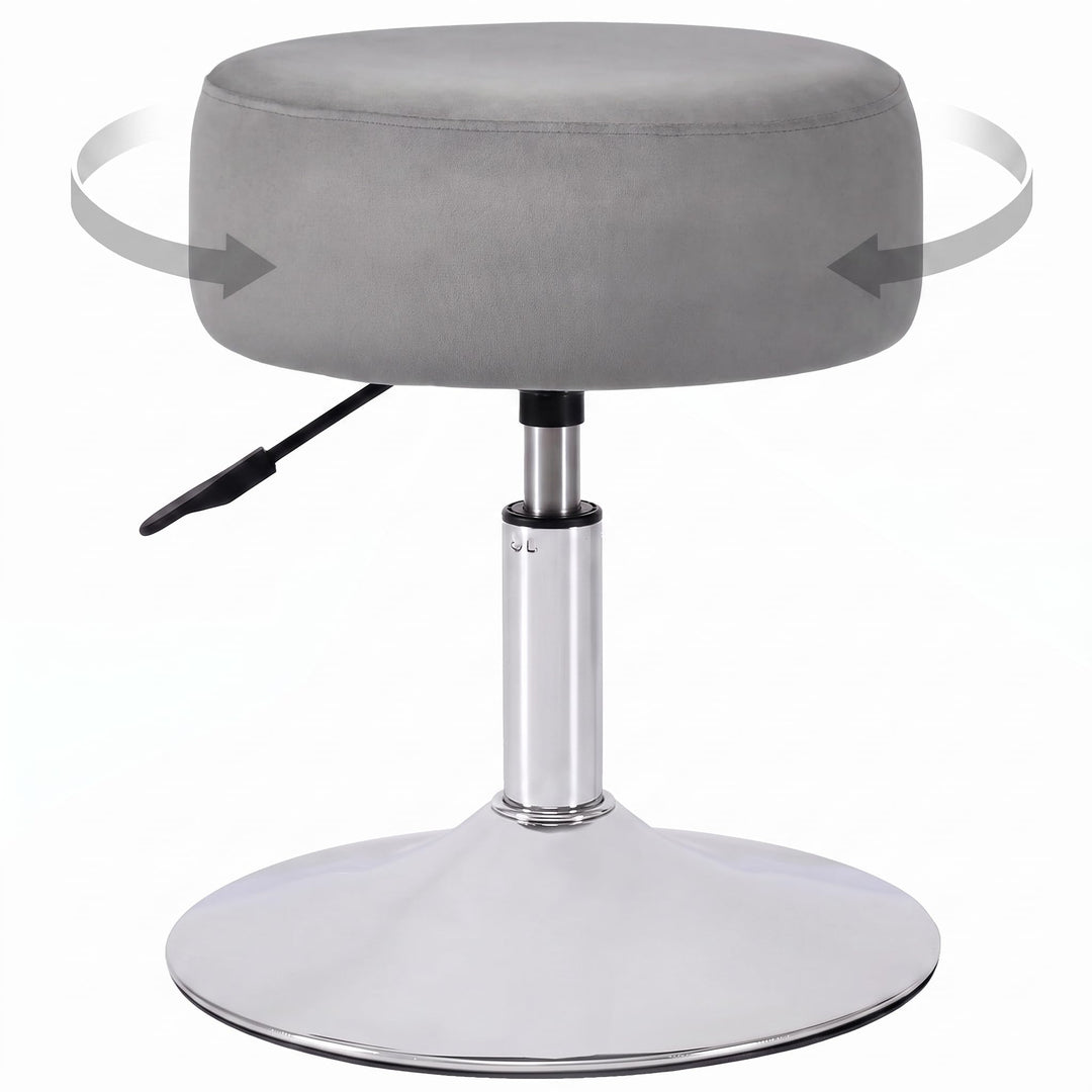 Drehhocker Sitzhocker Hocker RUND höhenverstellbar drehbar aus Kunstleder Farbauswahl Duhome 428S, F