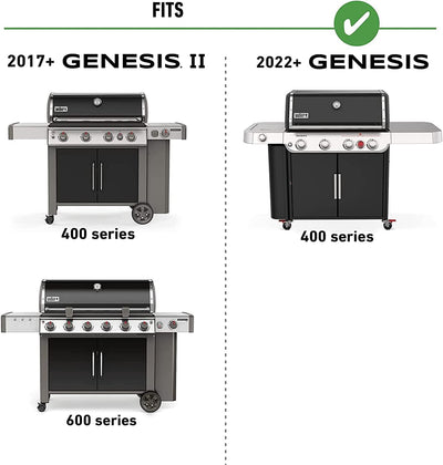 Onlyfire Edelstahl Grillspiess Set geeignet für die Verwendung mit Weber 7653 Weber Genesis II 400&