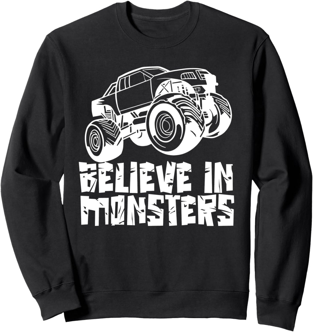 Glaube An Monster Fahrer Monster Truck Fahren Monstertruck Sweatshirt