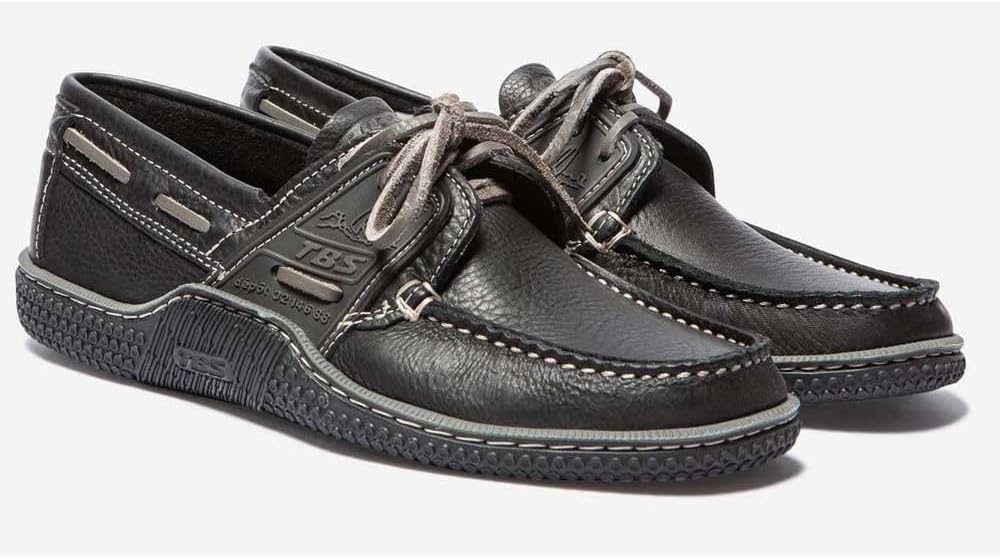 TBS Herren Globek Bootschuhe 40 EU Schwarz Noir Dauphin B8b44, 40 EU Schwarz Noir Dauphin B8b44