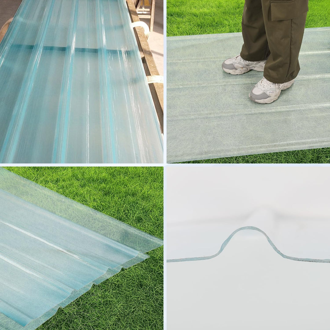 FRP-Trapezblech Wellplatten 2mm FRP-Tageslichtplatten für dach Dachplatten Wellbahn Profilplatten Tr