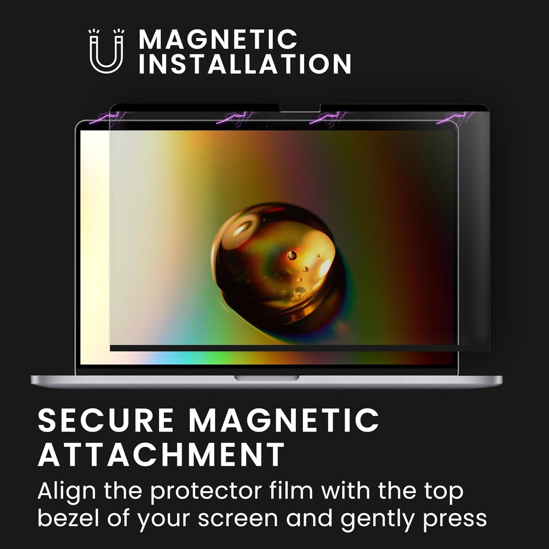 kwmobile Sichtschutzfolie für Apple MacBook Pro 16" (2019) A2141 Folie - Blickschutzfolie Privacy Sc