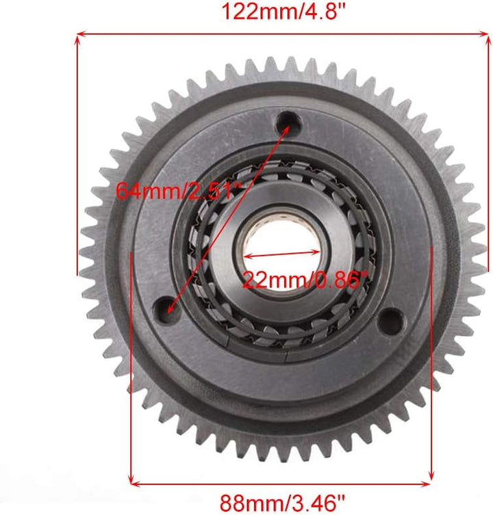 Goofit Starterkupplung für Helix CN250 Elite CH250 Big Ruckus 250cc Wassergekühlt Roketa BMS 250
