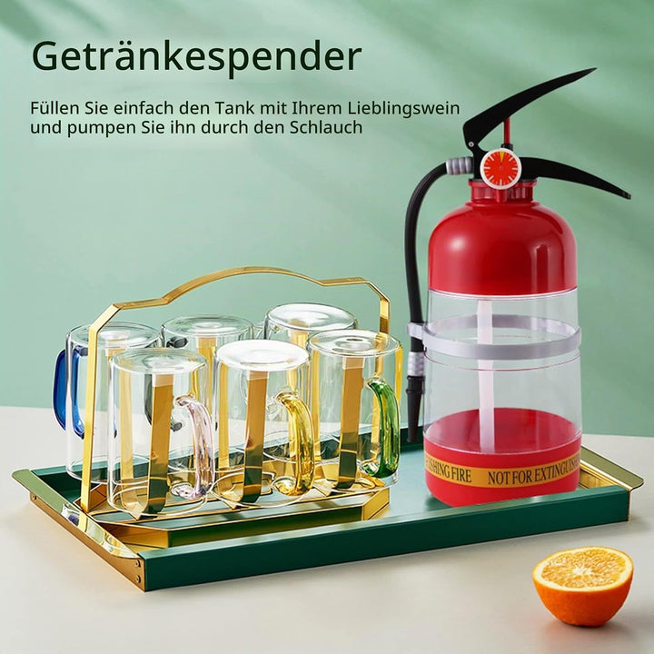 2L Wine Trinken Dispenser Feuer LöScher AusgiessEr Partei Wasser FäSser GeträNke Liquor Bar ZubehöR