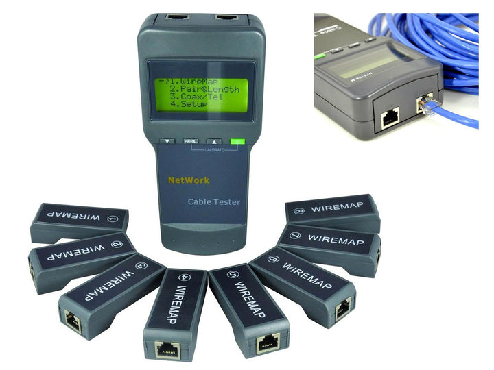 KALEA-INFORMATIQUE Professionelles Testgerät für RJ45-Ethernet-Netzwerke. Zeigt den Verdrahtungsplan