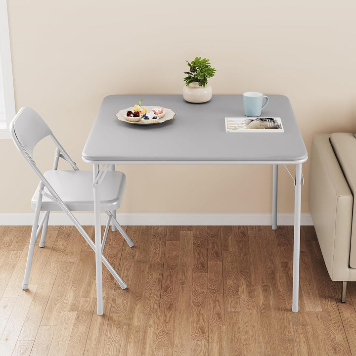 Falttisch Quadratischer Spiel &amp; Kartentisch, Wasserdicht PU, 85cm Für Wohnzimmer Camping Indoor Outd