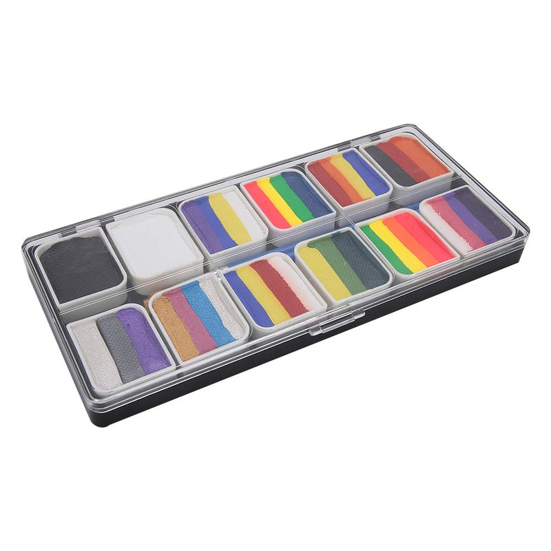 Gesicht Körperfarbe Pigment, Professionelles 12 Farben Wasserbasierte Körperkunst Gesicht Farbe Kit