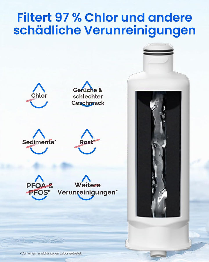 Waterdrop DA97-17376B Refrigerator Water Filter, Kompatibel mit Samsung® HAF-QIN/EXP, DA97-17376B, H
