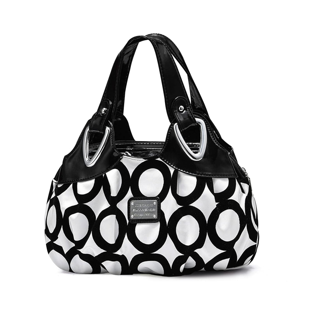 NICOLE & DORIS Schultertasche Aktentasche Damen PU Leder Schick Shopper Handtasche Umhängetasche Tot