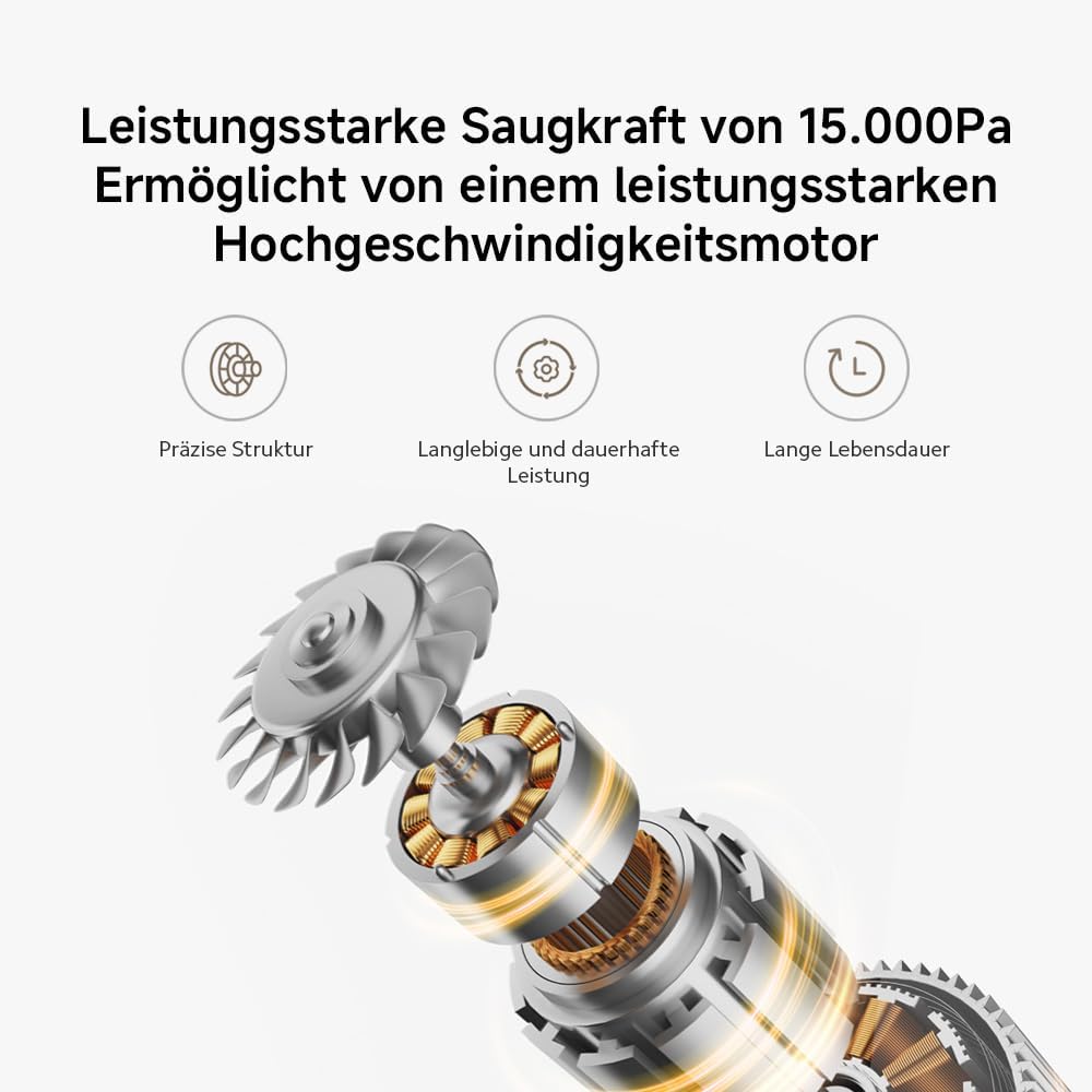 Xiaomi Truclean W20 Kabelloser 3-in-1 Nass-Trocken-Sauger, 15.000Pa Saugleistung, Selbstreinigung &
