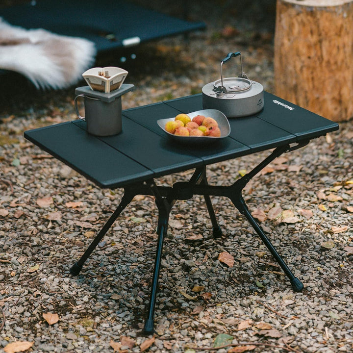 Naturehike Campingtisch Klapptisch aus Aluminium rollbar Camping Tisch klappbar Falttisch leicht für