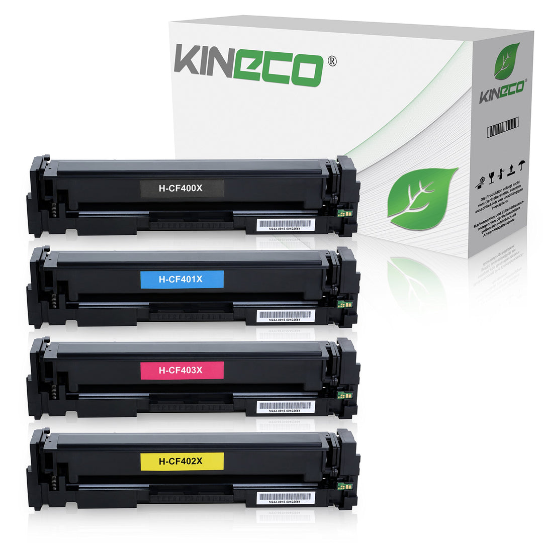 Kineco 4 Toner kompatibel mit HP 201X Laserjet Pro MFP M277n M277dw Laser Multifunktionsdrucker komp