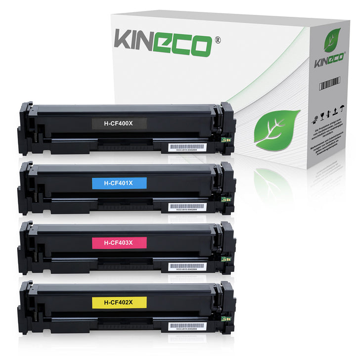 Kineco 4 Toner kompatibel mit HP 201X Laserjet Pro MFP M277n M277dw Laser Multifunktionsdrucker komp