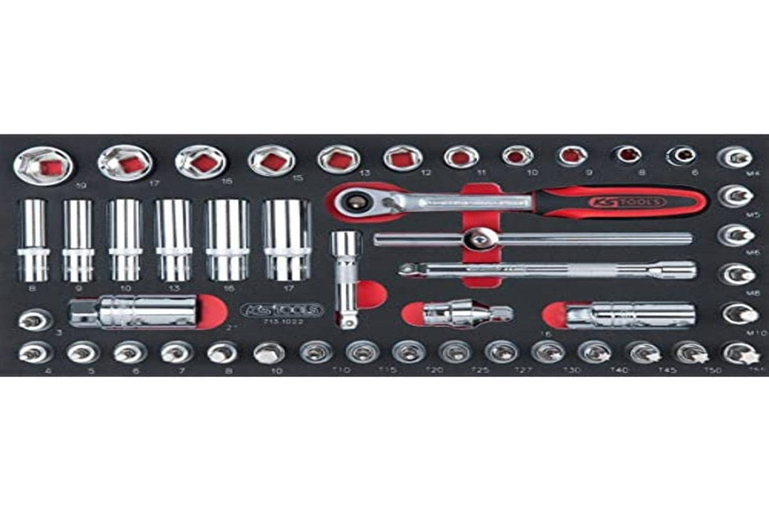 'KS Tools 713.1022 Ultimate Modul de DOUILLES/Zubehör 3/8 46 teilig