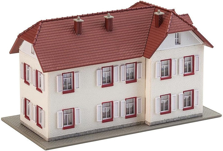 Faller FA 232216 - Zweistöckiges Winkelhaus, Zubehör für die Modelleisenbahn, Modellbau