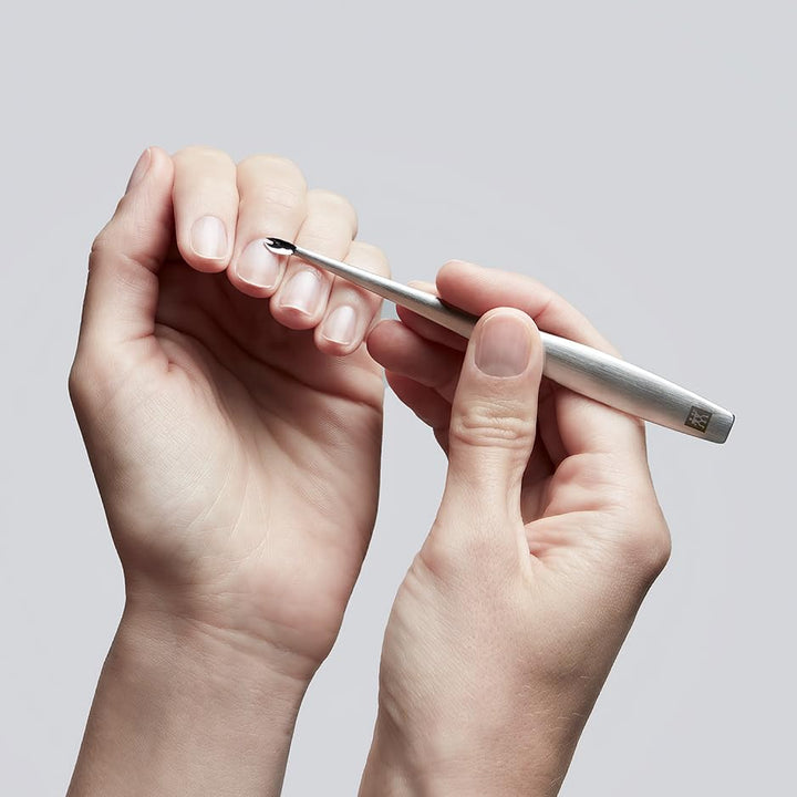 ZWILLING Nagelhautmesser mit V Klinge (Für Maniküre und Pediküre, rostfreier Edelstahl), Mattiert, P